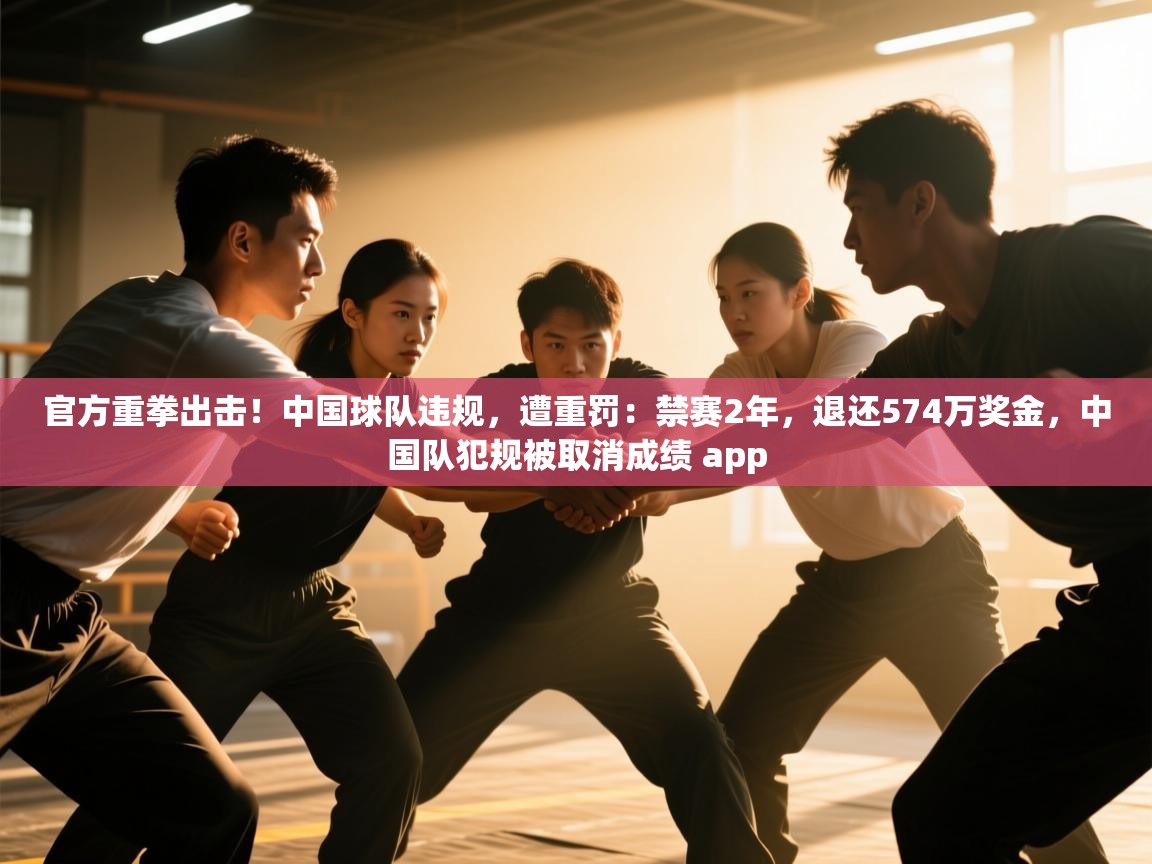 官方重拳出击！中国球队违规，遭重罚：禁赛2年，退还574万奖金，中国队犯规被取消成绩 app  第1张